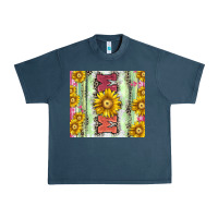 Midnight Navy Mom leopard Urban Heavy Tee - CowGirlArtShop