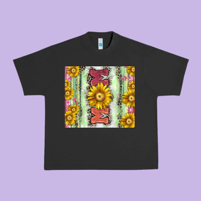 Mom Leopard Urban Heavy Tee Designed By Cowgirlartshop