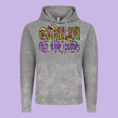 Cajun To The Core Vintage Hoodie Designed By Oliviacreatesart