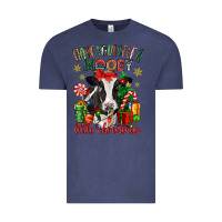Vintage Denim have yourself a little christmas cow Vintage Tee - CowGirlArtShop