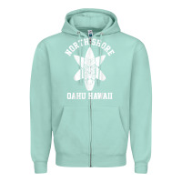 Seafoam Oahu Hawaii North Shore Surf Beach Surfing Surfer Gift Zipper Hoodie - longCreatives