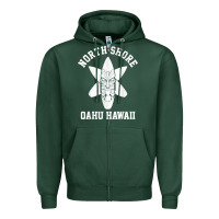 Sports Green Oahu Hawaii North Shore Surf Beach Surfing Surfer Gift Zipper Hoodie - longCreatives