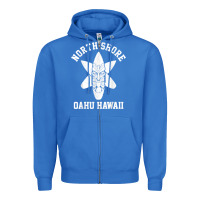True Royal Oahu Hawaii North Shore Surf Beach Surfing Surfer Gift Zipper Hoodie - longCreatives
