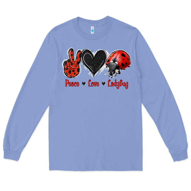 Peace Love Ladybug Long Sleeve Tee by Jasminsmagicworld | Teevron