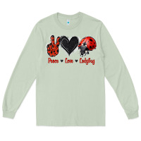 Matcha Peace Love Ladybug Long Sleeve Tee - Jasminsmagicworld