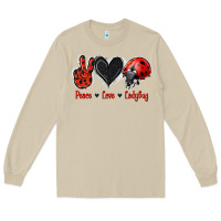 Mushroom Peace Love Ladybug Long Sleeve Tee - Jasminsmagicworld