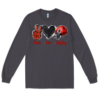 Smoke Peace Love Ladybug Long Sleeve Tee - Jasminsmagicworld