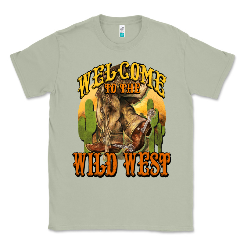 Welcome To The Wild West Cowboy Boots Classic Tee by HowdyJamesFarm | Teevron