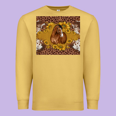 Horse Premium Sweatshirt Designed By Barkaloodesign