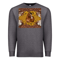 Charcoal Heather horse Premium Sweatshirt - BarkalooDesign