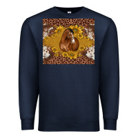 Navy horse Premium Sweatshirt - BarkalooDesign