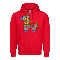 Red pinata Zipper Hoodie - Artiststas
