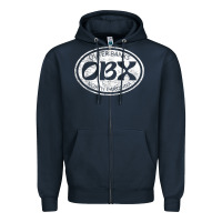Navy Outer Banks North Carolina OBX Beach Summer Travel Vintage Birthday Zipper Hoodie - longCreatives