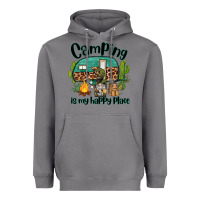 Storm camping is my happy place caravan and gnome Heavyweight Hoodie - BarkalooDesign