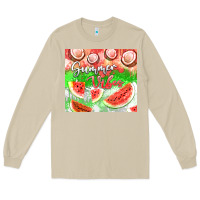 Mushroom Watermelon and coconut summer 20oz skinny tumbler Long Sleeve Tee - FaDigitalArtStudio