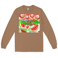 Toasted Coconut Watermelon and coconut summer 20oz skinny tumbler Long Sleeve Tee - FaDigitalArtStudio