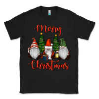 Black Merry Christmas Gnomes Classic Tee - RanaPortraitStore