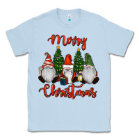 Dusty Blue Merry Christmas Gnomes Classic Tee - RanaPortraitStore
