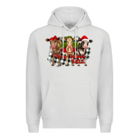 Dove Grey Merry Christmas Y'all Heifers Premium Hoodie - RanaPortraitStore