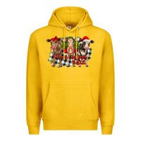 Lemon Merry Christmas Y'all Heifers Premium Hoodie - RanaPortraitStore