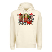Sandshell Merry Christmas Y'all Heifers Premium Hoodie - RanaPortraitStore