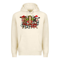 Tofu Merry Christmas Y'all Heifers Premium Hoodie - RanaPortraitStore