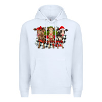 White Merry Christmas Y'all Heifers Premium Hoodie - RanaPortraitStore