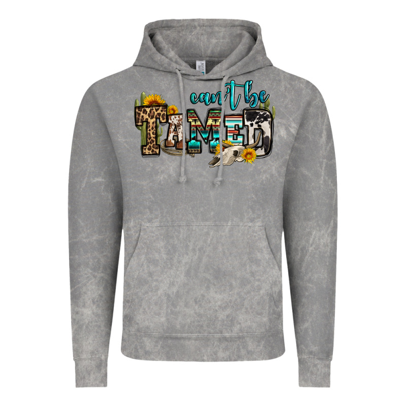 Can't Be Tamed Bull Skull Vintage Hoodie by OliviaCreatesArt | Teevron