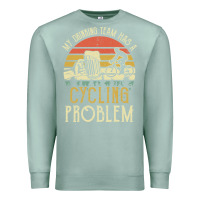 Seafoam my drinking team has a cycling problem cotton t shirt funny dad gift c Premium Sweatshirt - longCreatives