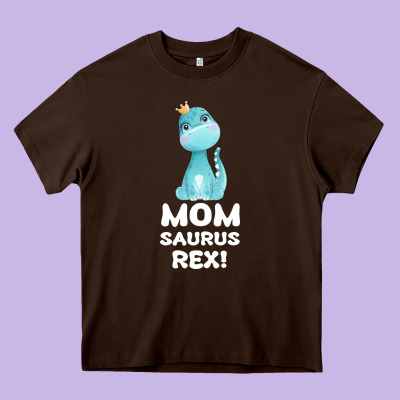 Mommy Saurus Rex Mom Mom Gift Dino Heavy Core Tee Designed By Bettercallsaul