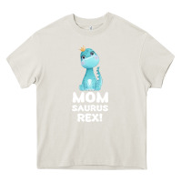 Cream Mommy Saurus Rex Mom Mom Gift Dino Heavy Core Tee - Bettercallsaul