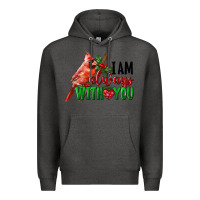 Charcoal Heather I Am Always With Your Cardinal Bird Premium Hoodie - LillyAllenDesigns