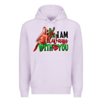 Lilac I Am Always With Your Cardinal Bird Premium Hoodie - LillyAllenDesigns