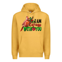 Mustard I Am Always With Your Cardinal Bird Premium Hoodie - LillyAllenDesigns