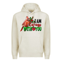 Oatmeal Heather I Am Always With Your Cardinal Bird Premium Hoodie - LillyAllenDesigns