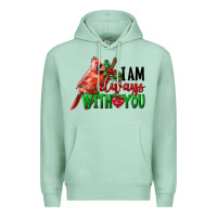 Seafoam I Am Always With Your Cardinal Bird Premium Hoodie - LillyAllenDesigns