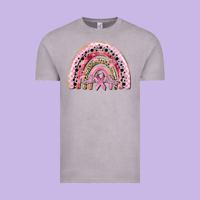 Cancer Rainbow Vintage Tee Designed By Cowgirlartshop