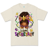 Bone mardi gras school secretary afro messy bun Premium Tee - texasbilliewilder