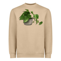 Mushroom Philodendron Heavyweight Sweatshirt - LillyAllenDesigns