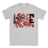 Moon Dust red black grey white love my tribe indian headdres Classic Tee - Artiststas