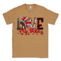 Toasted Coconut red black grey white love my tribe indian headdres Classic Tee - Artiststas