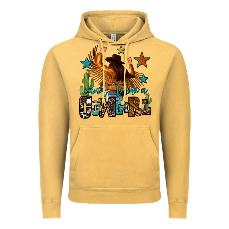 Can't Tame A Cowgirl Vintage Hoodie by OliviaCreatesArt | Teevron