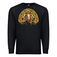 Black Western Leopard Sunflower Goat Rainbow Premium Sweatshirt - BarkalooDesign