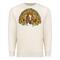 Sandshell Western Leopard Sunflower Goat Rainbow Premium Sweatshirt - BarkalooDesign