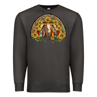 Smoke Western Leopard Sunflower Goat Rainbow Premium Sweatshirt - BarkalooDesign
