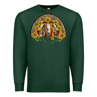 Sports Green Western Leopard Sunflower Goat Rainbow Premium Sweatshirt - BarkalooDesign