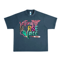 Midnight Navy resting nurse face Urban Heavy Tee - CowGirlArtShop