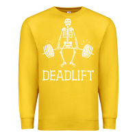 Lemon deadlift funny halloween skeleton weight lifting workout Premium Sweatshirt - longCreatives