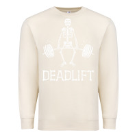 Sandshell deadlift funny halloween skeleton weight lifting workout Premium Sweatshirt - longCreatives