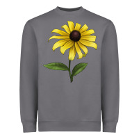 Storm Black Eyed Susan Flower Illustrations Heavyweight Sweatshirt - LillyAllenDesigns